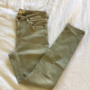 Light olive high rise jeans